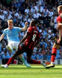  哈兰德戴帽曼城五球横扫伯恩茅斯  